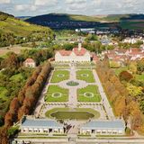 Schloss Weikersheim aus der Vogelperspektive