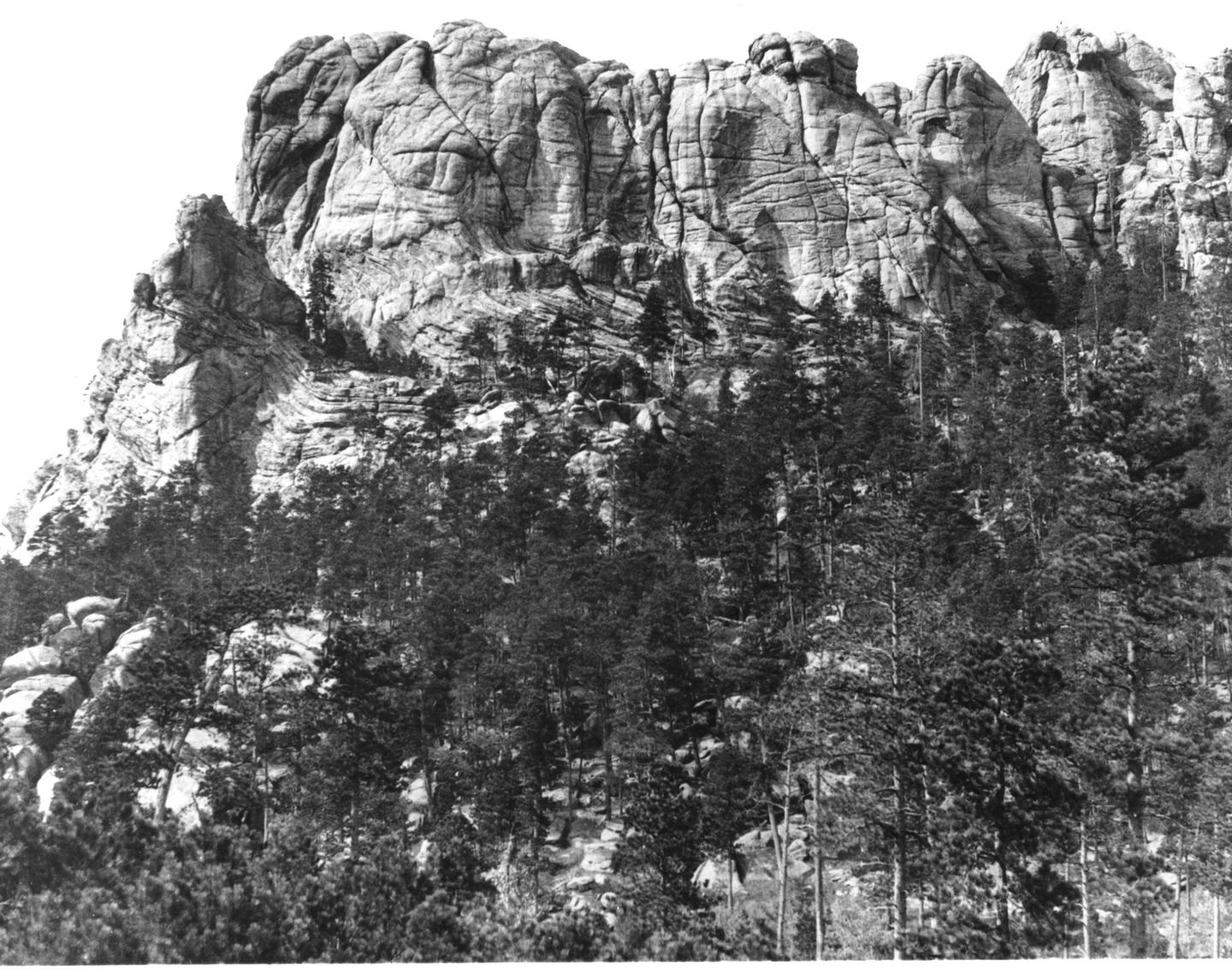 Mount Rushmore noch ohne Denkmal