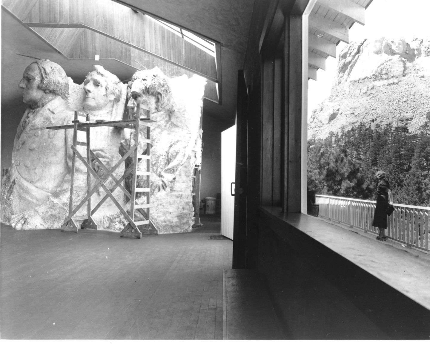Modell der Skulptur von Mount Rushmore