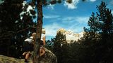 Zwei Kinder schauen auf Mount Rushmore