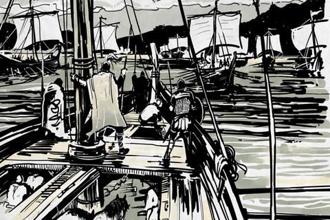 Illustration Schiffsflotte