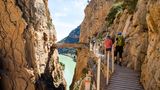 Personen auf dem Caminito de Rey