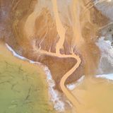 Sandgrube bei Bernières-sur-Seine von oben