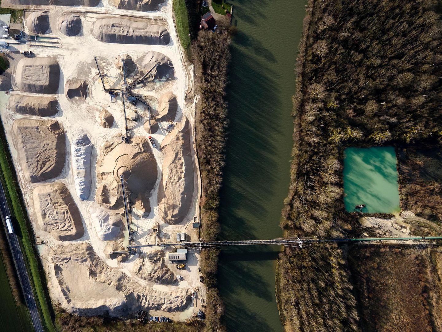Das Paris von morgen Sandgrube von oben