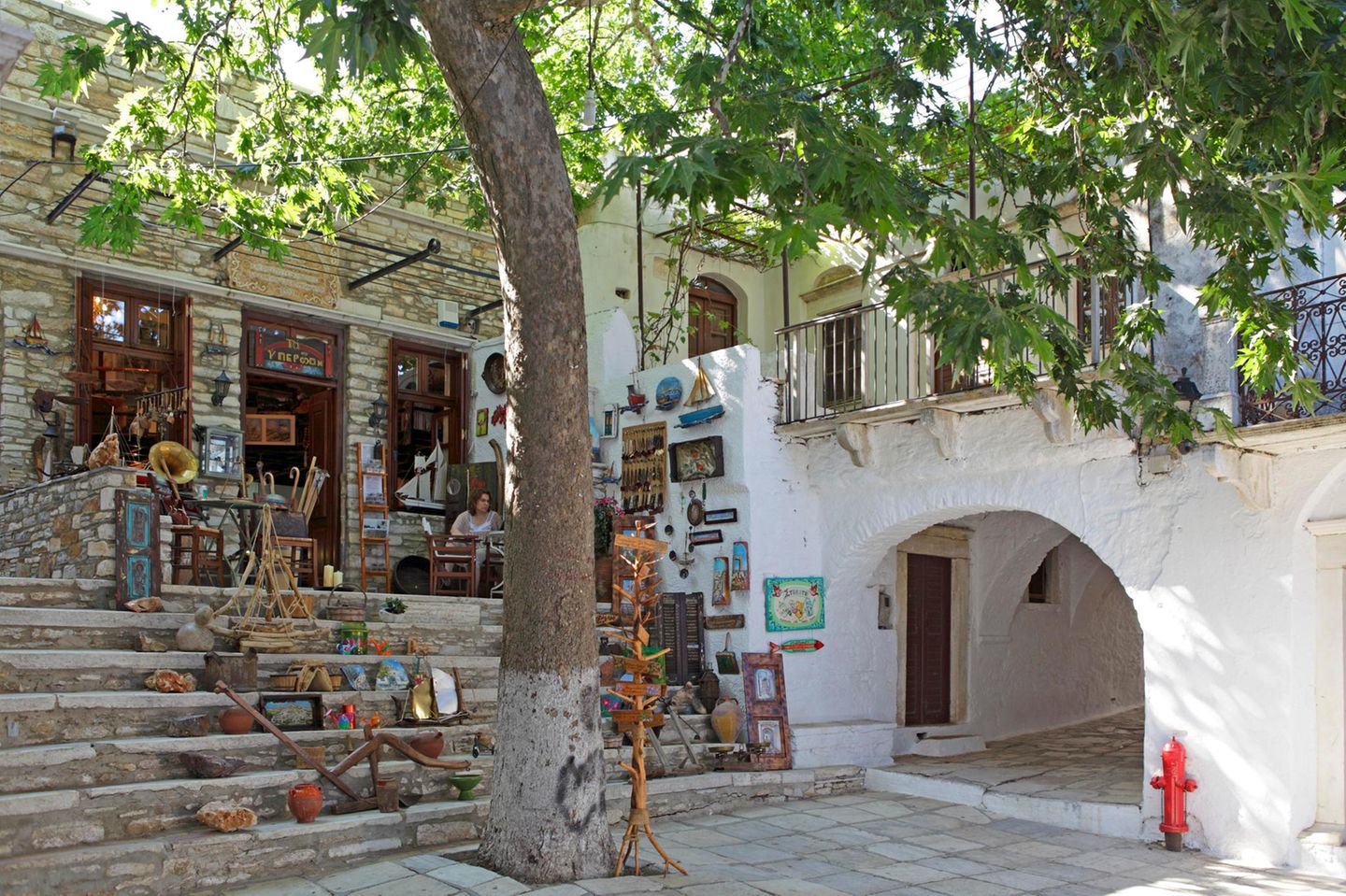 Bergdorf Aperathos auf der Insel Naxos
