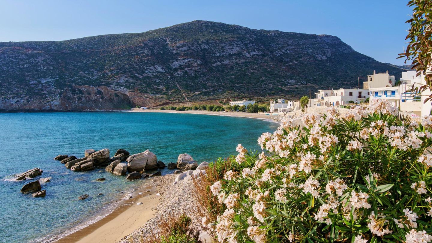 Apollonas Strand auf Naxos