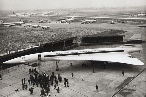Der Prototyp 001 ist fertig und wird in Toulouse der Presse vorgeführt: Im Jahr 1969 startete die Concorde zum ersten Mal