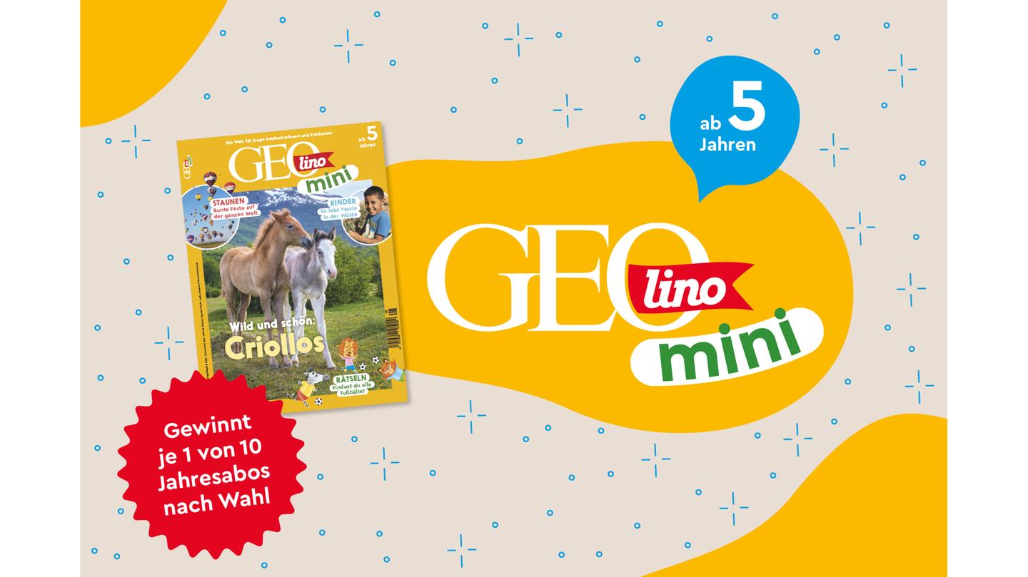 Das große Gewinnspiel: GEOlino Mini