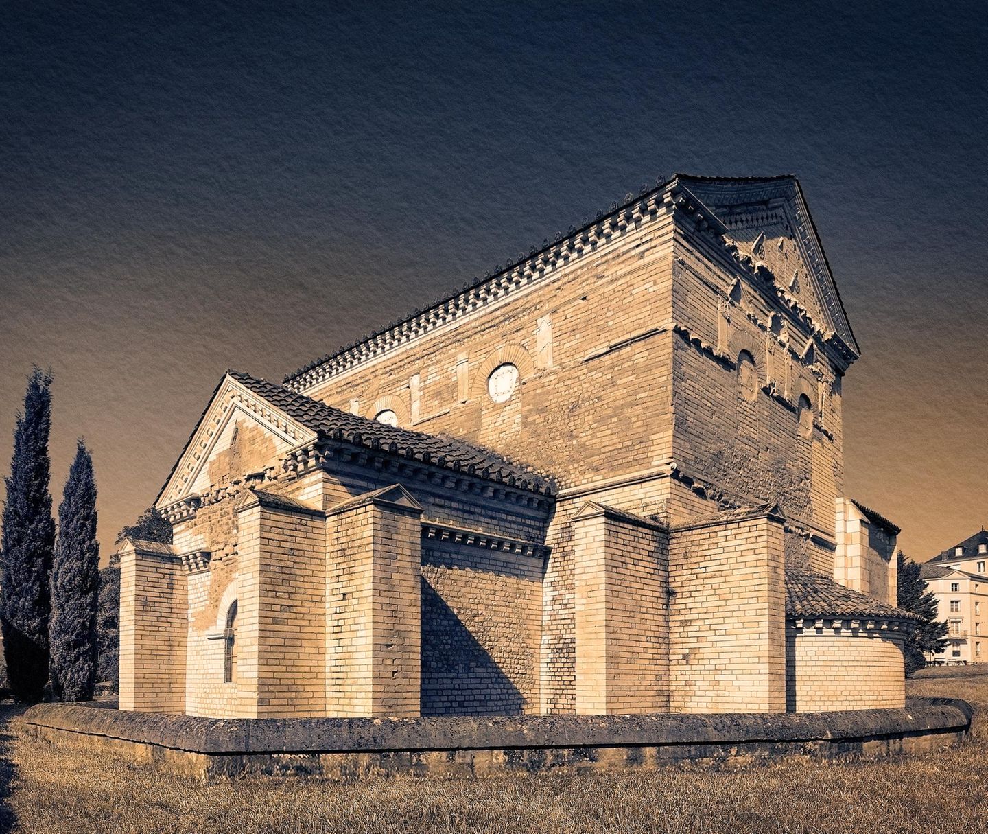 Mit antiken Fundamenten Baptisterium Saint-Jean in Poitiers
