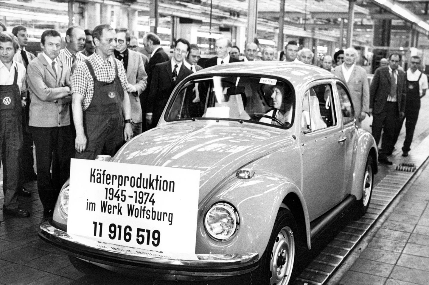 Der letzte Käfer rollt 1974 vom Band