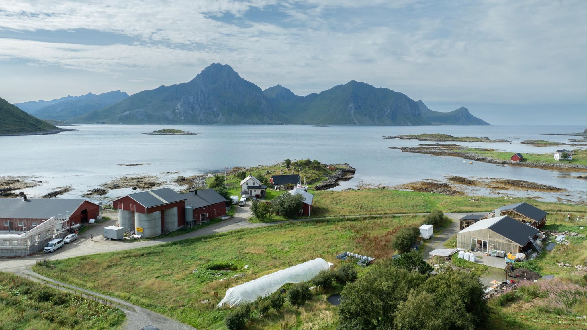 Lofoten-Insel Vest- vågøya von oben