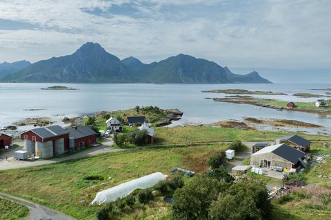 Lofoten-Insel Vest- vågøya von oben