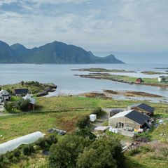 Lofoten-Insel Vest- vågøya von oben