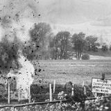 Sprenung einer Mine in Tann bei Rhön