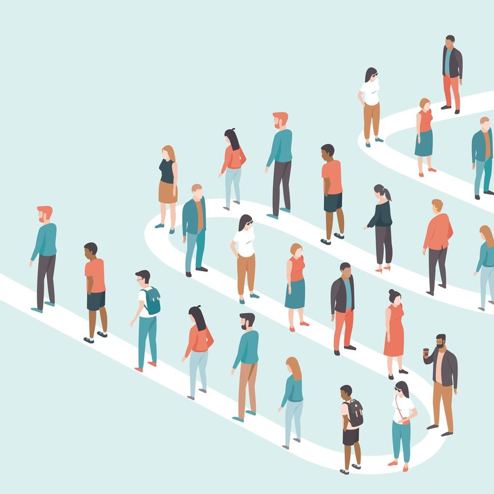 Ob Supermarkt, Flughafen, Freibad: Wie wir Schlangestehen erleben, hängt oft mehr von uns selbst ab als von der tatsächlichen Dauer