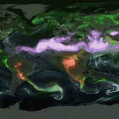 NASA-Animation: Waldbrände, Sahara-Sand, Hurrikans: Wie Aerosole tausende Kilometer überbrücken