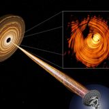Ursprung eines kosmischen Jets