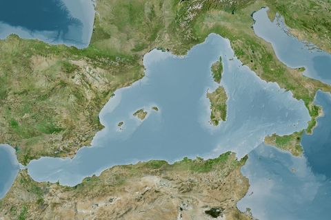 Mittelmeer Karte