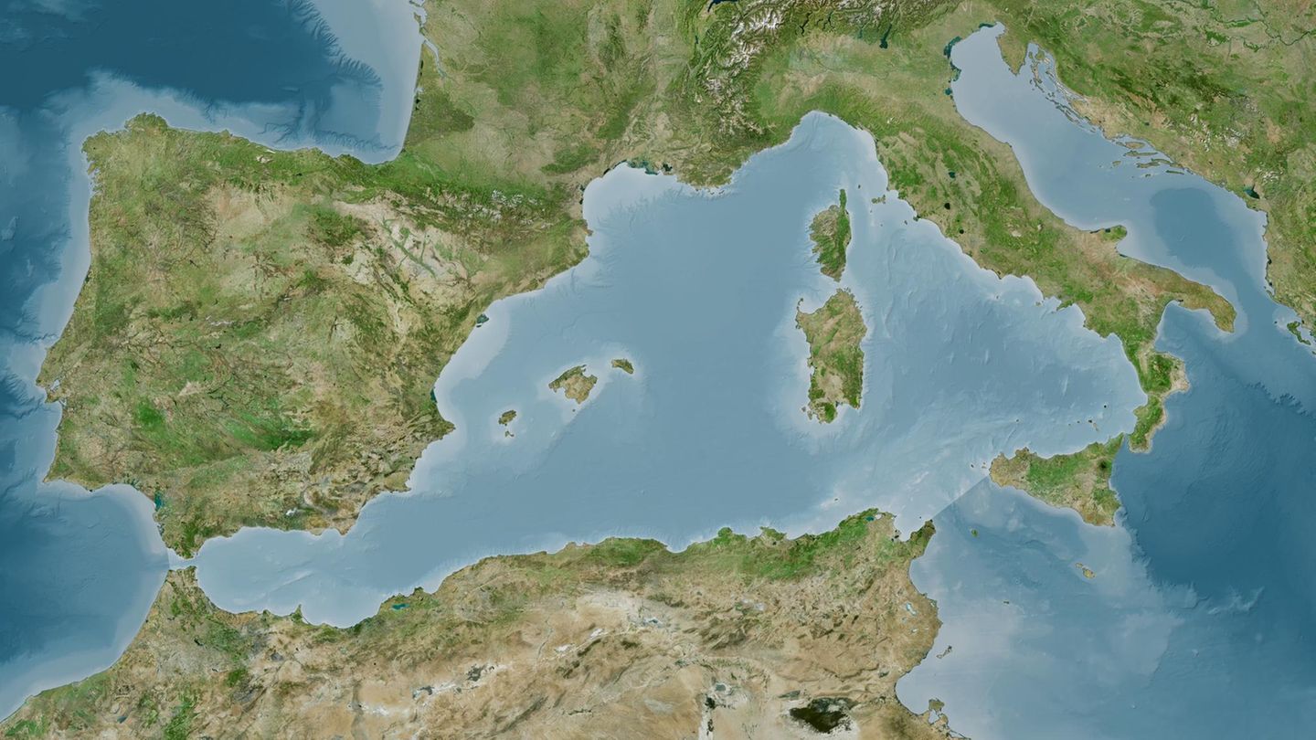 Mittelmeer Karte