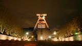 german shaft tower by night (Essener Zeche Zollverein)