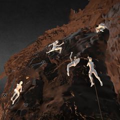 Der "Brunnen der Engel" ist ein 16 Meter tiefer Abgrund am Ende der Höhle von Etxeberri. Mithilfe von 3-D-Scans rekonstruierten Forschende, wie sich die Menschen vor 16.000 Jahren in den schwer zugänglichen Bereichen der Karsthöhle bewegt haben müssen, um ihre Dekorationen anzubringen
