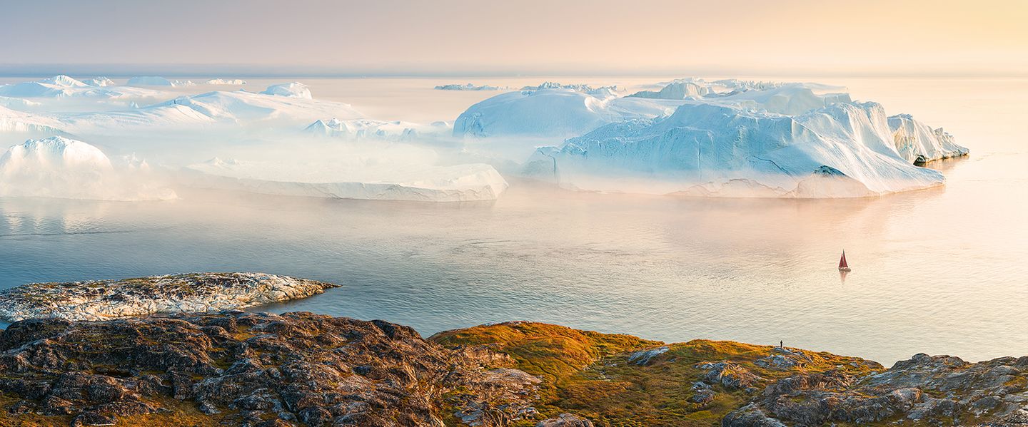 Gletscherfjord in Ilulissat, Grönland
