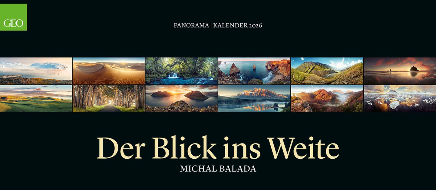Cover des GEO Kalenders "Blick ins Weite" 2026