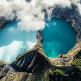 Indonesischer Vulkan Kelimutu