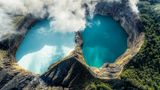 Indonesischer Vulkan Kelimutu