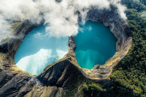 Indonesischer Vulkan Kelimutu