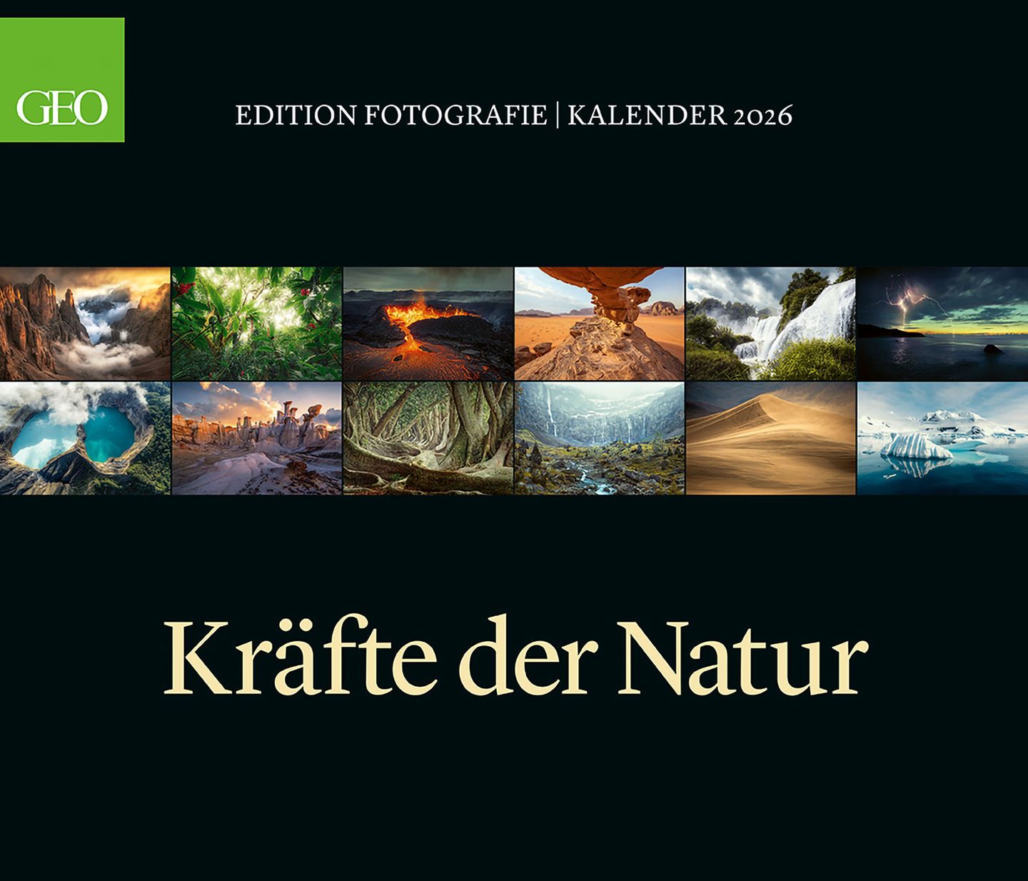 GEO Kalender - Cover, Kräfte der Natur 2026