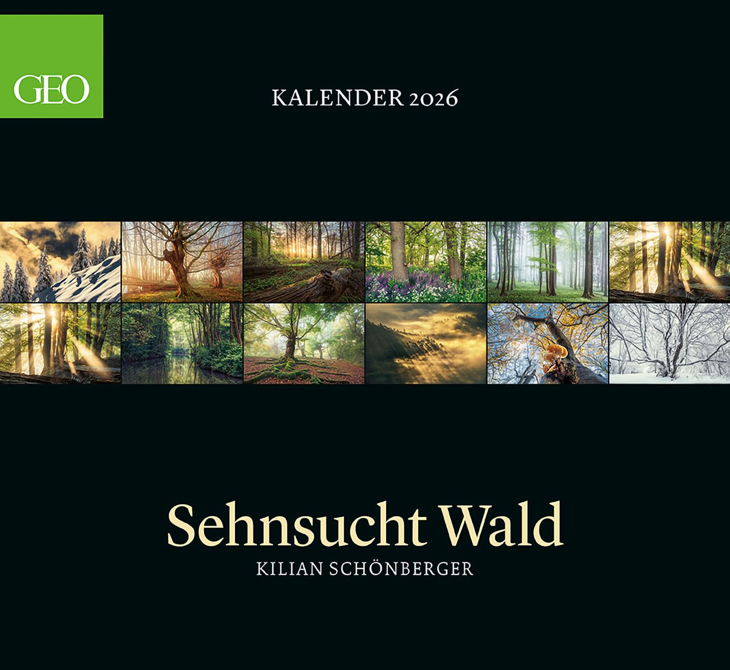 Kalender-Cover, Sehnsucht Wald 2026,