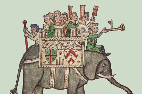 Buchmalerei Elefant