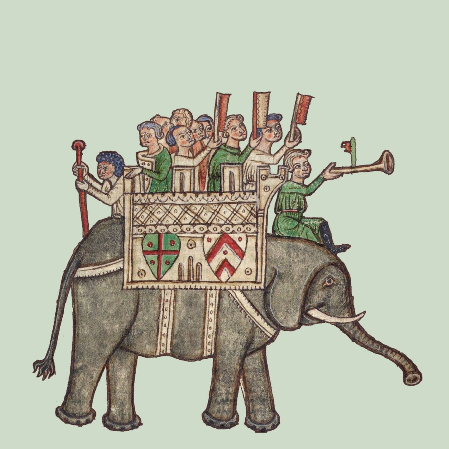 Buchmalerei Elefant