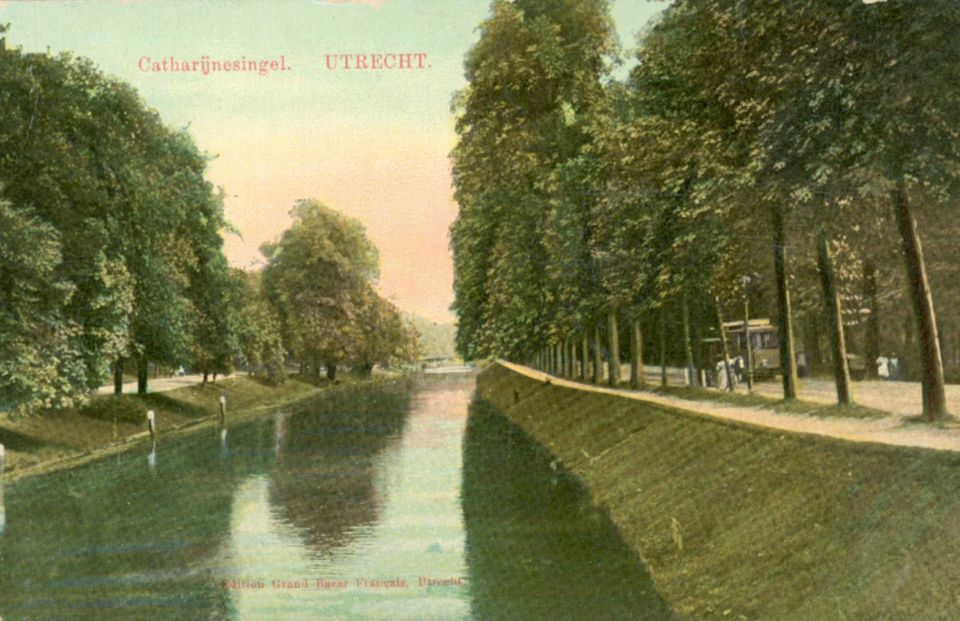 Kanal fließt durch Utrecht Kanal fließt durch Utrecht