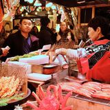 Verkaufsstand auf dem Nishiki Markt