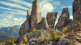 Gipfel Cinque Torri in den Dolomiten