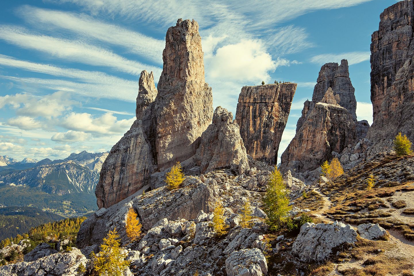 Cinque Torri, Dolomiten Gipfel Cinque Torri in den Dolomiten