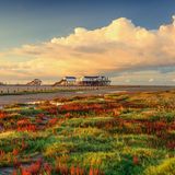 Wolkenfront über Sankt Peter-Ording