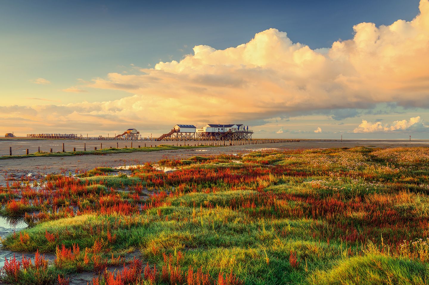 Wolkenfront über Sankt Peter-Ording