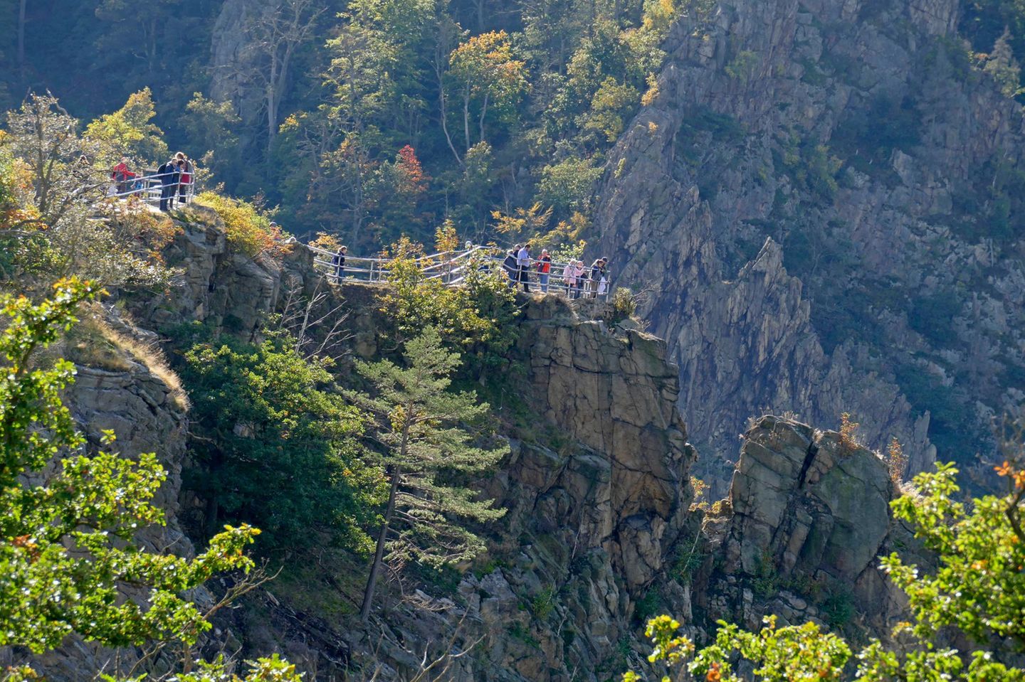 Roßtrappe, Bodetal, Thale, Harz, Sachsen-Anhalt, Deutschland, Europa