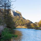Schloss Werenwag im Naturpark Obere Donau und Donaublick in der Schwäbischen Alb, Baden-Württemberg, Deutschland