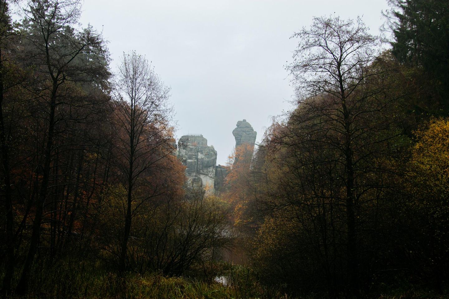 Externsteine im November im Teutoburger Wald