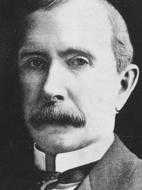 Rockefeller, Karikatur und Erdöl-Förderung