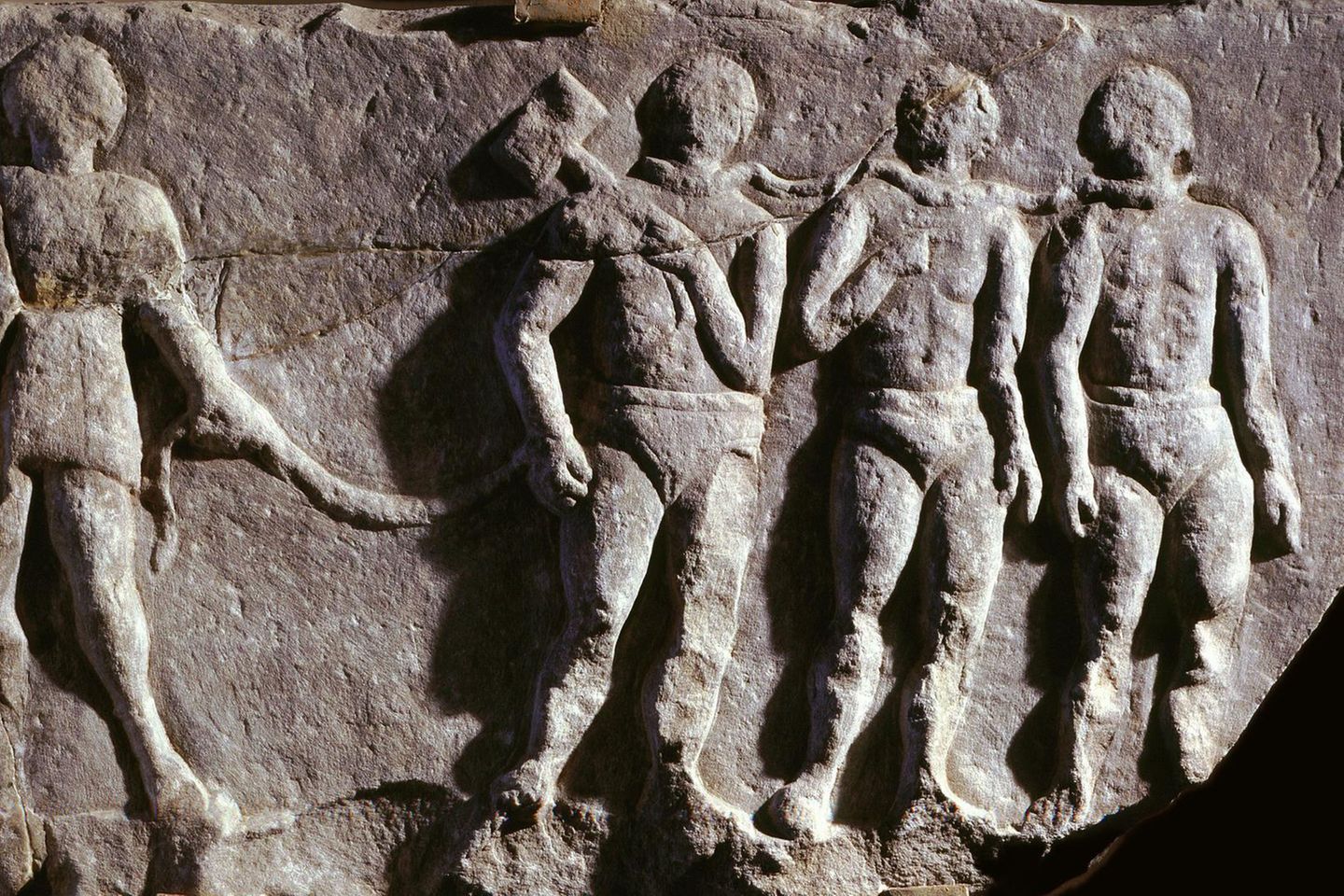 Gefesselte Sklaven