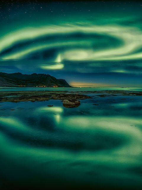 Nordlichter über den Lofoten