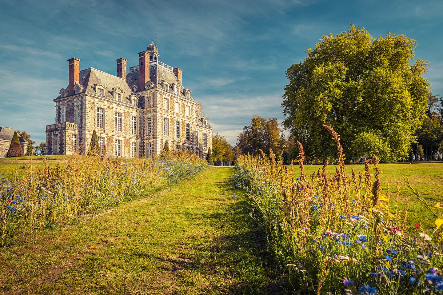 Schloss Balleroy im Sonnenschein