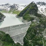 Lac des Dix Staudamm in den Schweizer Bergen