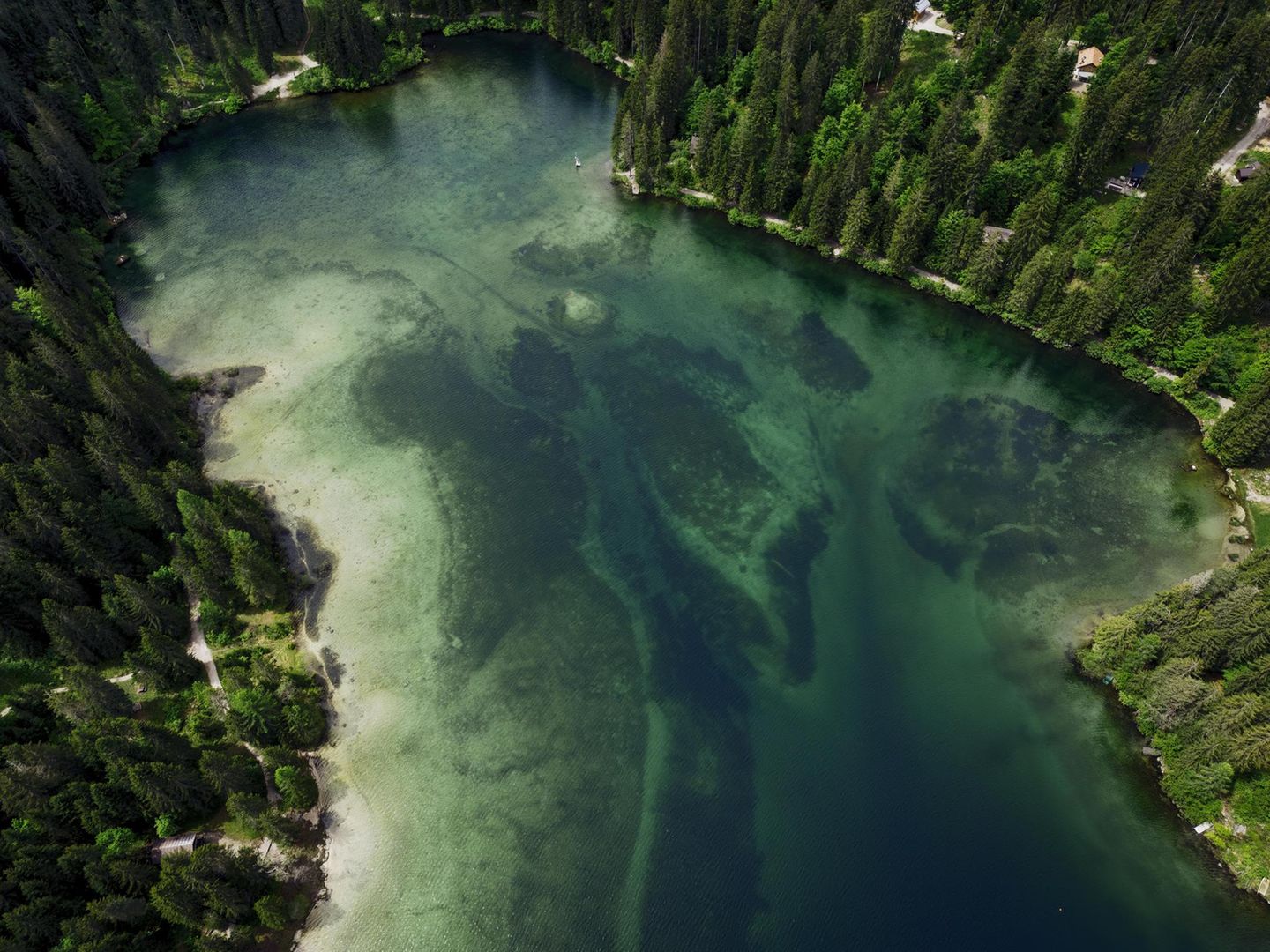 Tovelsee Tovelsee von oben