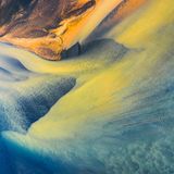 Kräftige Farbtöne einer Landschaft